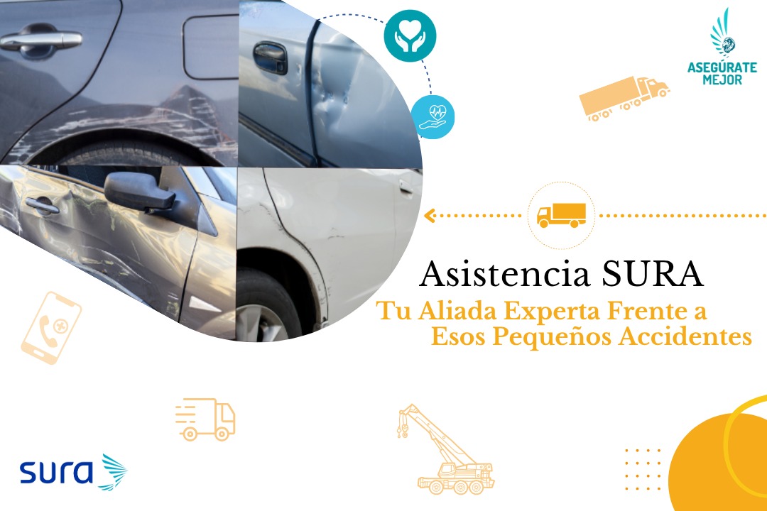 Rayones y abolladuras en un carro, asistencia SURA para pequeños accidentes