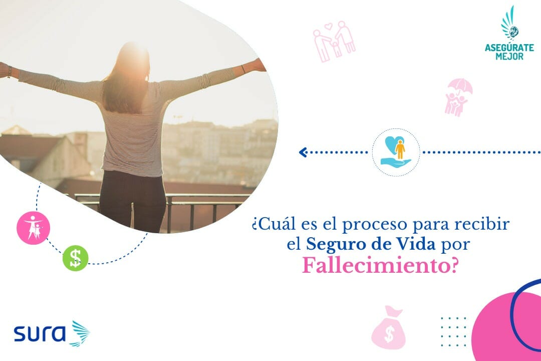 Mujer de espaldas con los brazos abiertos, proceso para recibir el seguro de vida por fallecimiento
