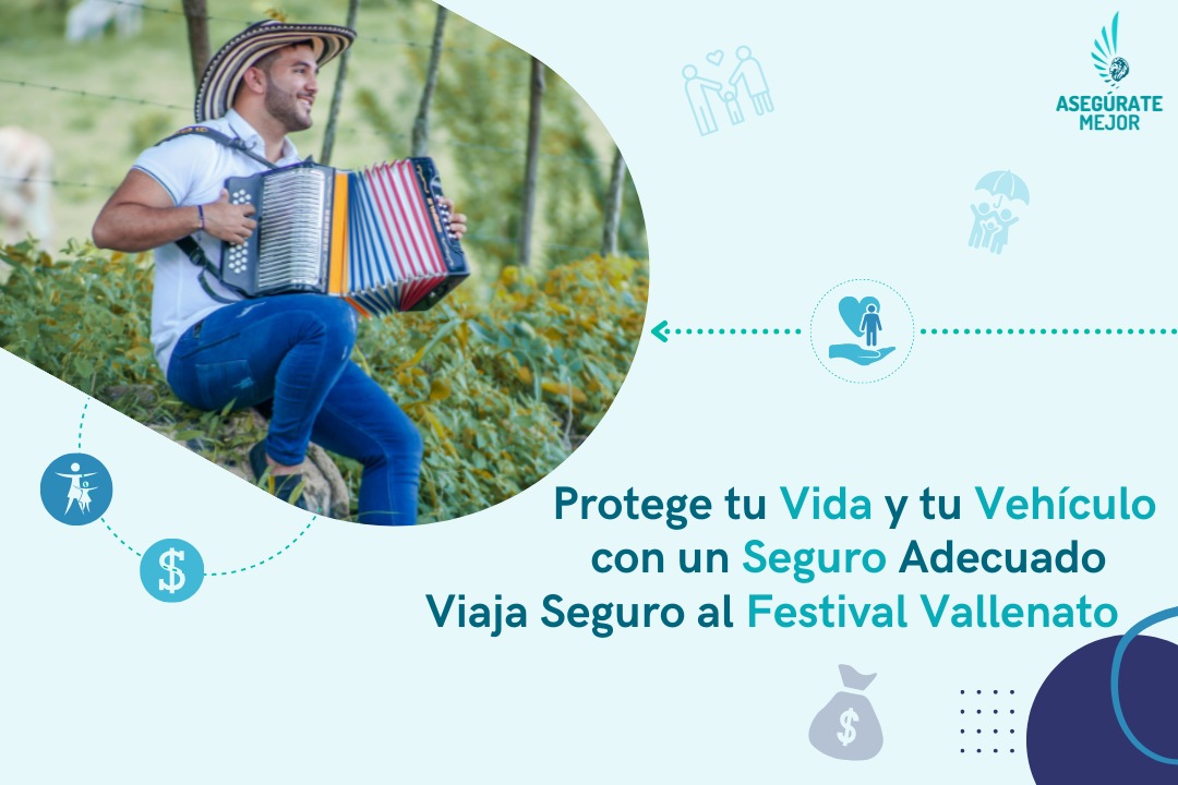 Acordeonero tocando vallenato, viaja seguro al Festival Vallenato