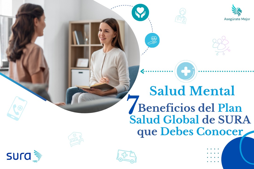 Psicóloga conversando con una paciente, beneficios de salud mental del Plan Salud Global SURA