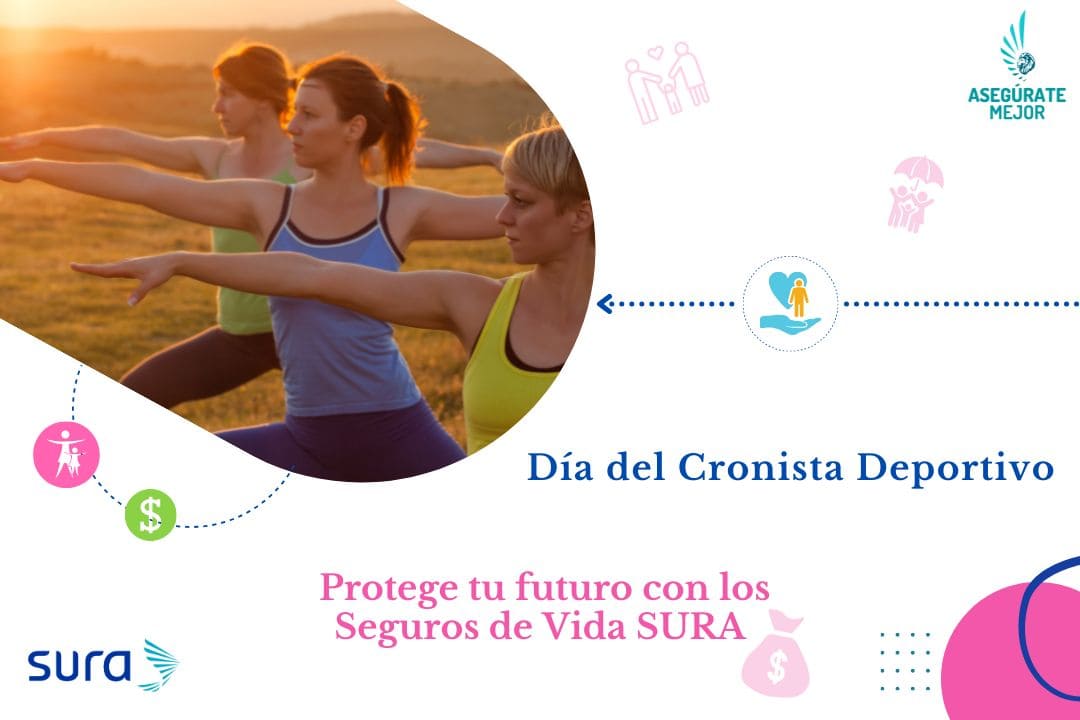 Mujeres haciendo estiramientos al aire libre al atardecer, protege tu futuro con seguros de vida SURA